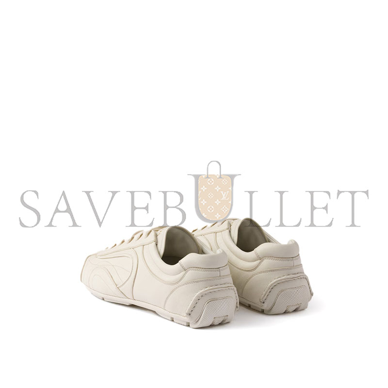 PRADA MONTECARLO REEDITION 2005 ANTIQUED NAPPA LEATHER SNEAKERS 4E1165