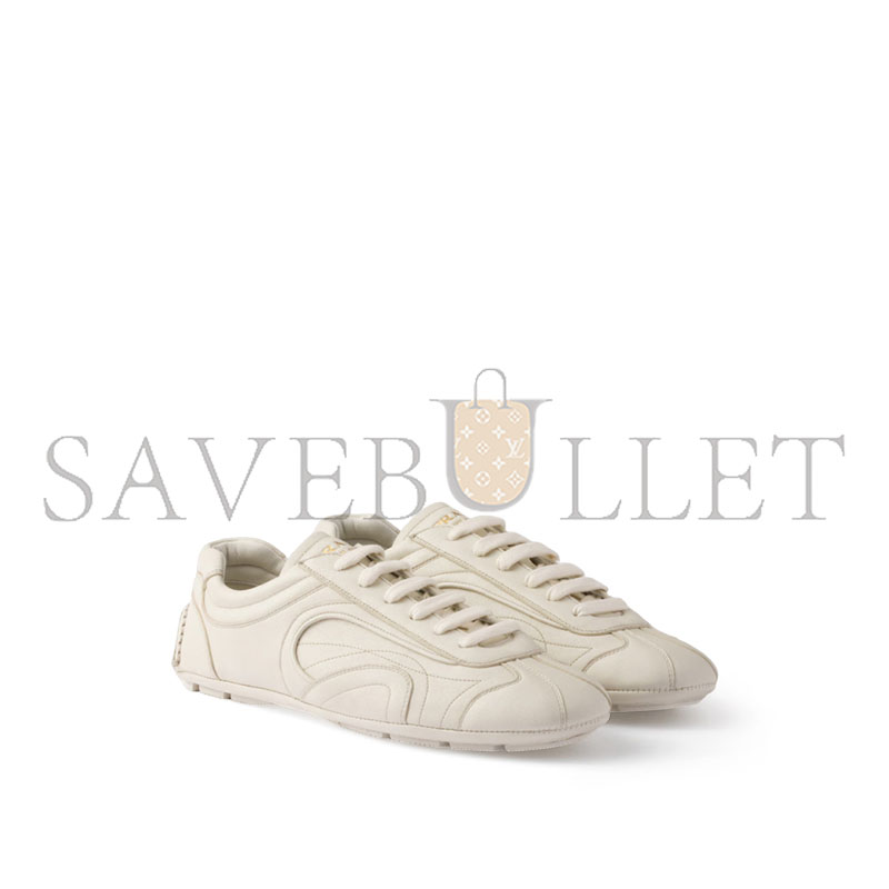 PRADA MONTECARLO REEDITION 2005 ANTIQUED NAPPA LEATHER SNEAKERS 4E1165