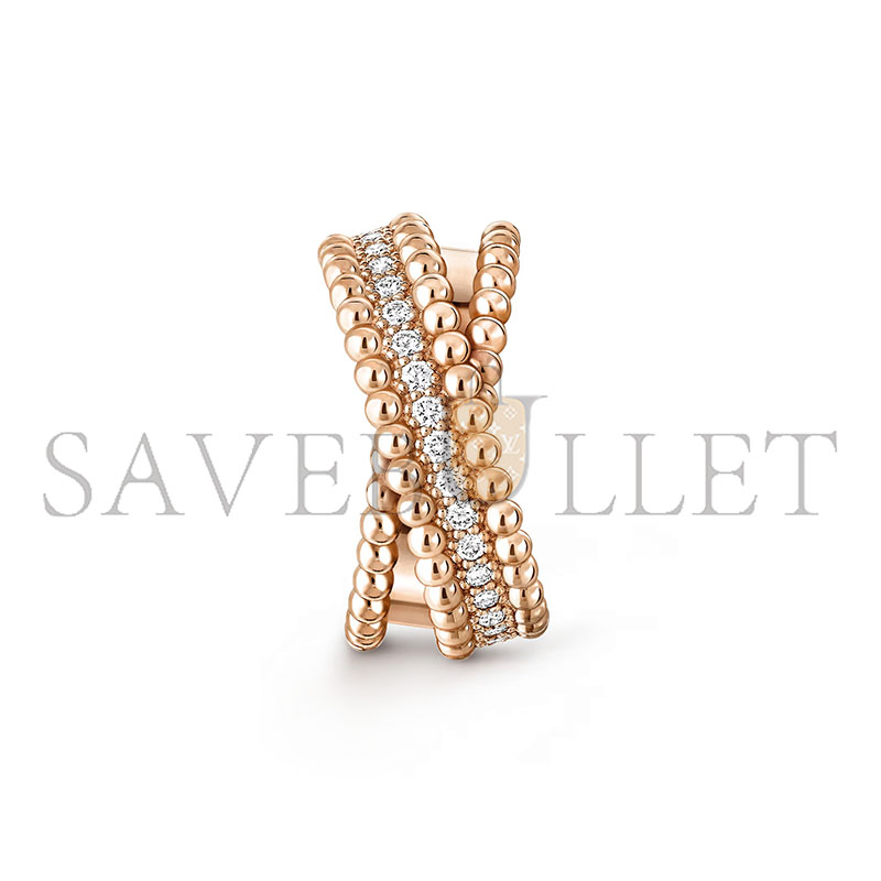 VAN CLEEF ARPELS PERLÉE DIAMONDS DUO RING VCARP9XQ00