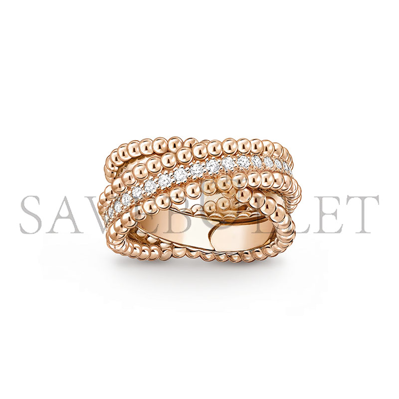 VAN CLEEF ARPELS PERLÉE DIAMONDS DUO RING VCARP9XQ00