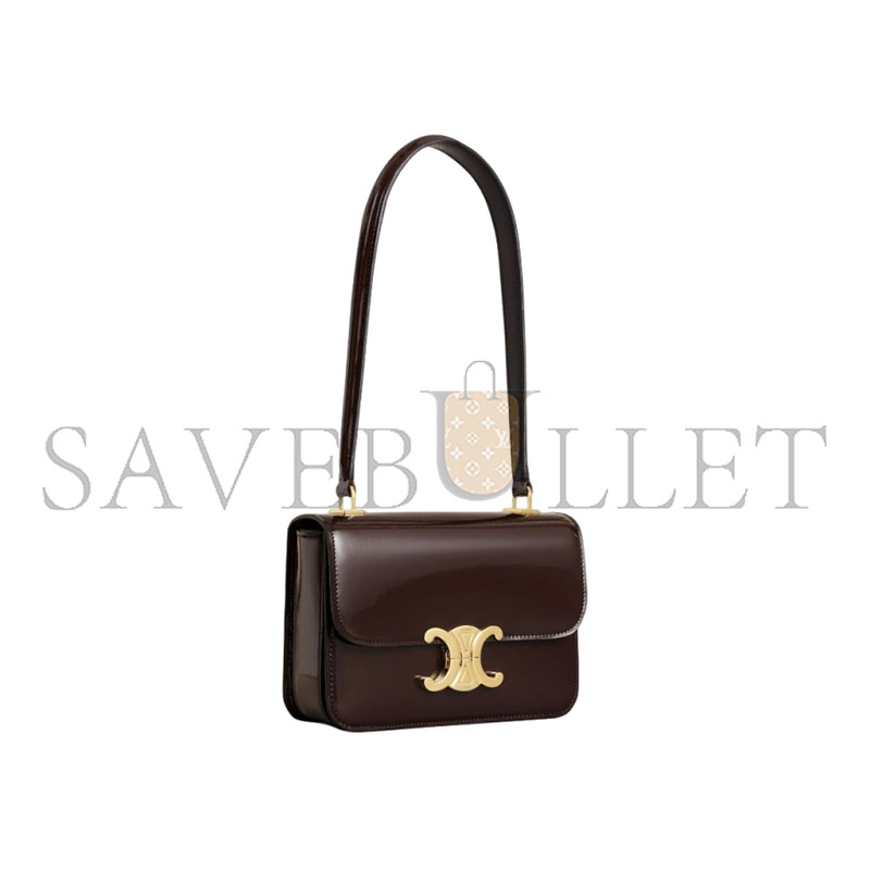CELINE TEEN GARANCE BAG IN BICOLOUR PATENT CALFSKIN 118053FYE (18.5*13.5*7cm)