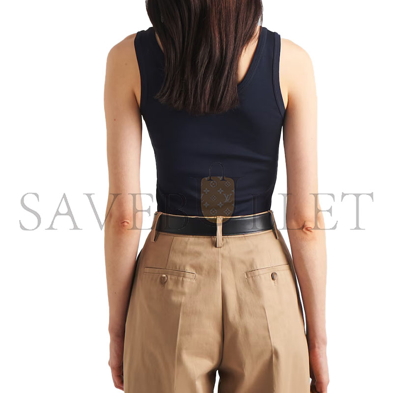 PRADA RIBBED KNIT TOP 39576L PRADA RIBBED KNIT TOP 39576L