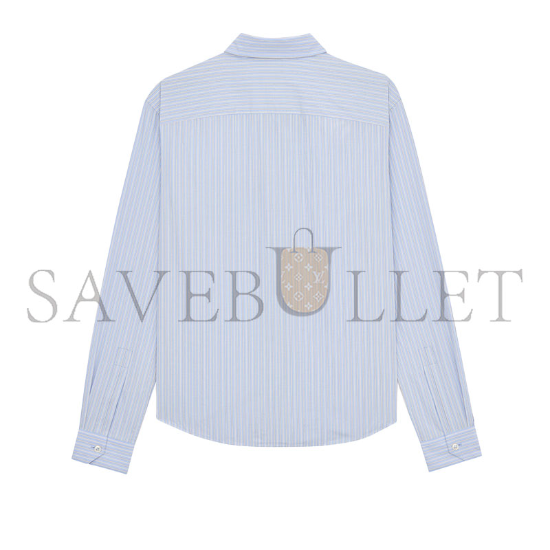 YSL CASSANDRE STRIPED POPLIN COTTON SHIRT 861080Y7J664427