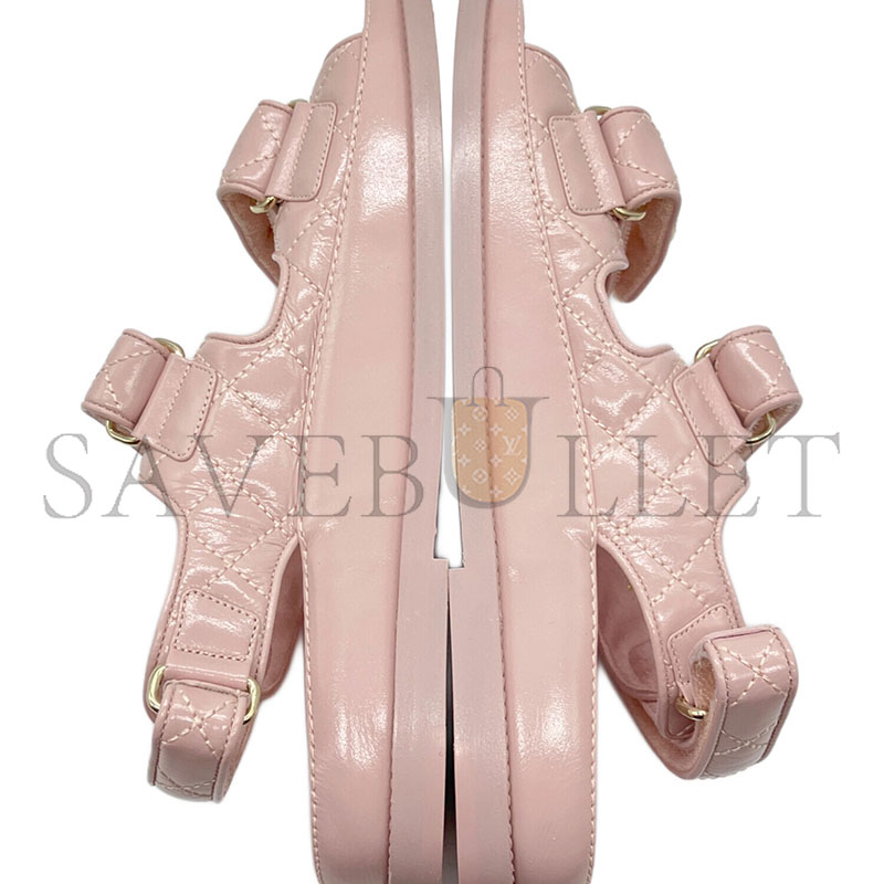 CHANEL SANDALS SHINY LAMBSKIN G35927