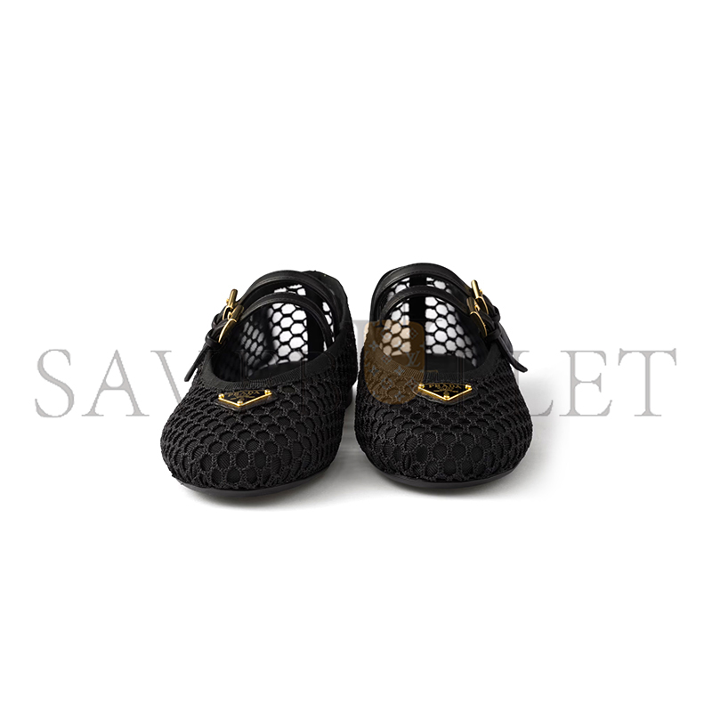 PRADA MESH FABRIC BALLERINAS 1F915N