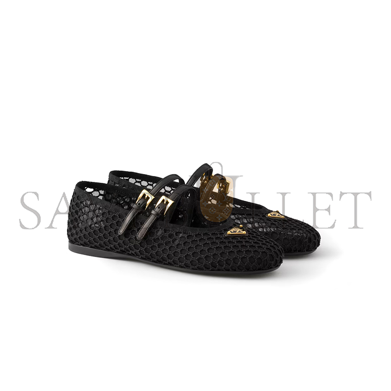 PRADA MESH FABRIC BALLERINAS 1F915N