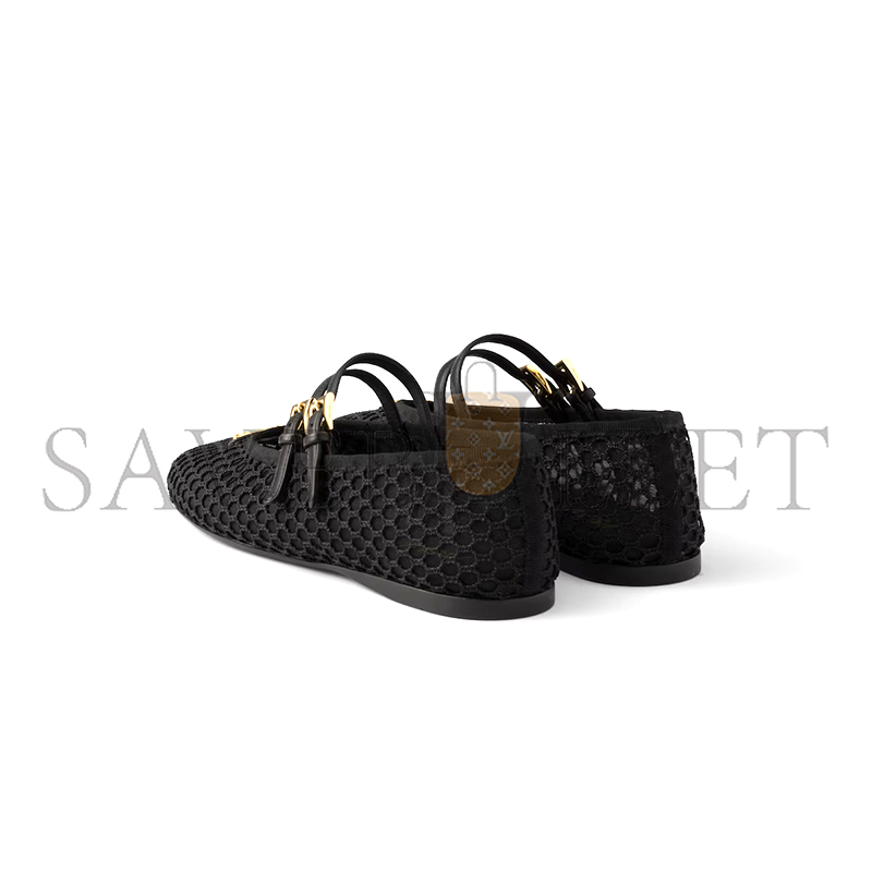 PRADA MESH FABRIC BALLERINAS 1F915N