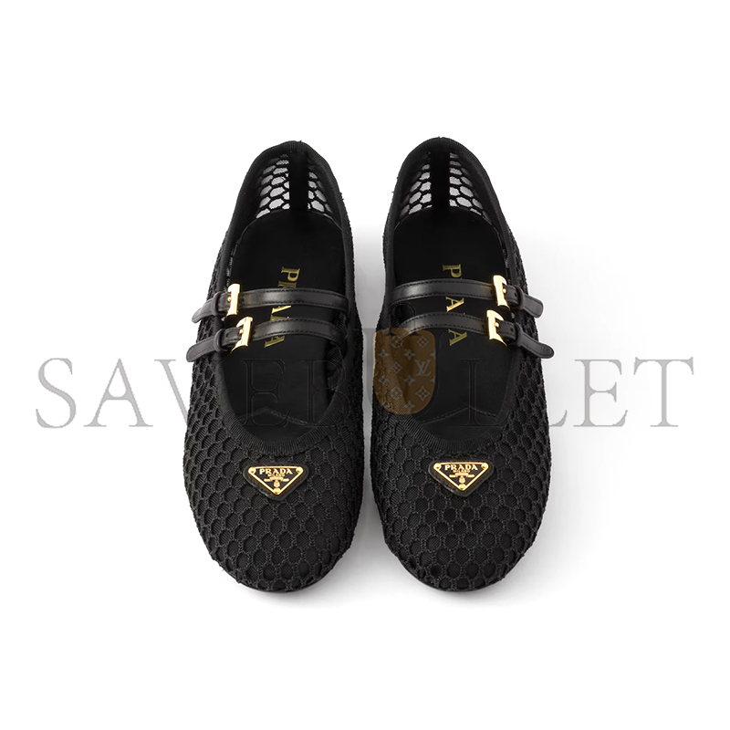 PRADA MESH FABRIC BALLERINAS 1F915N