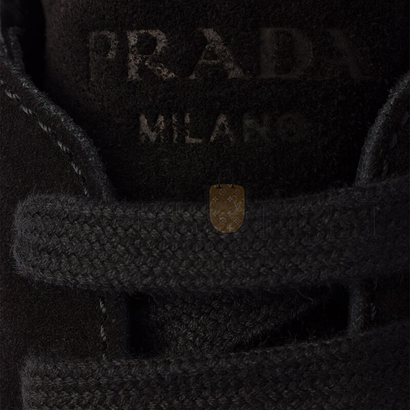 PRADA PRAX SUEDE AND RE-NYLON SNEAKERS 2EE455