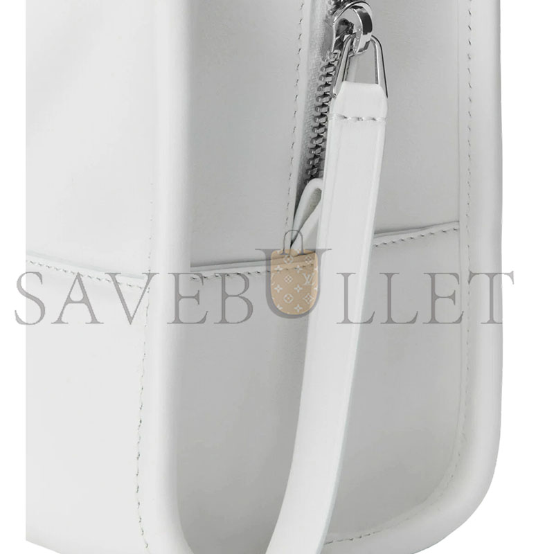 LOEWE SMALL AMAZONA 180 BAG IN SOFT CALFSKIN WHITE A039AS0X01 (24.5*18.5*10cm)