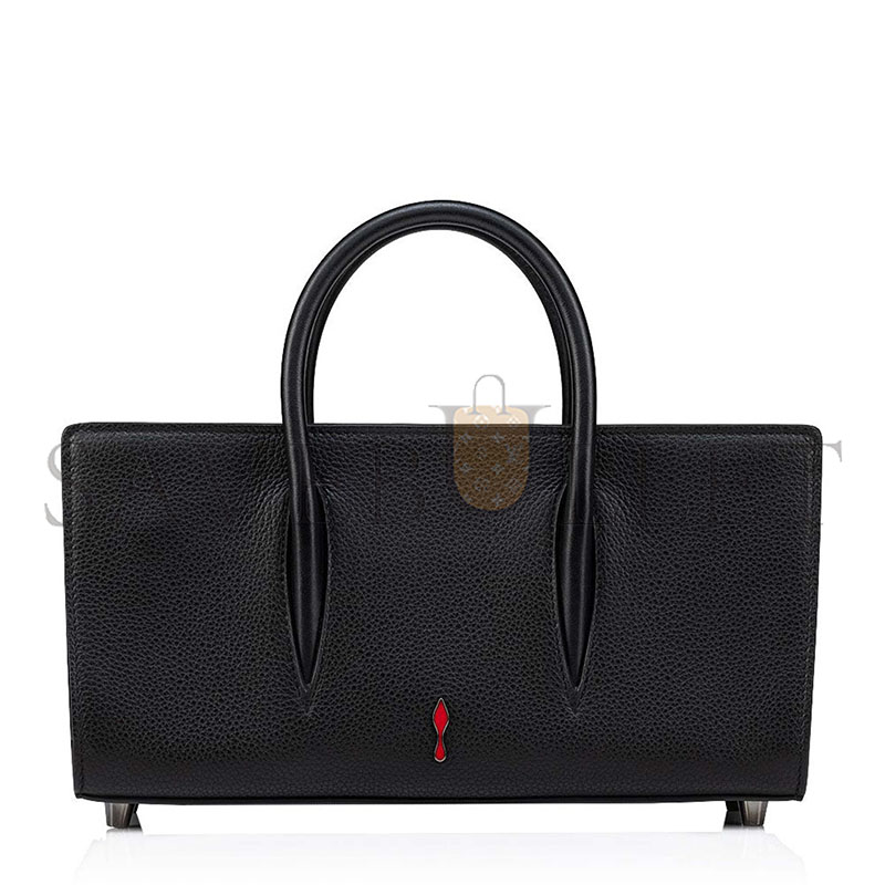 CHRISTIAN LOUBOUTIN SMALL PALOMA BAGUETTE BAG IN BLACK (28*14*10cm)