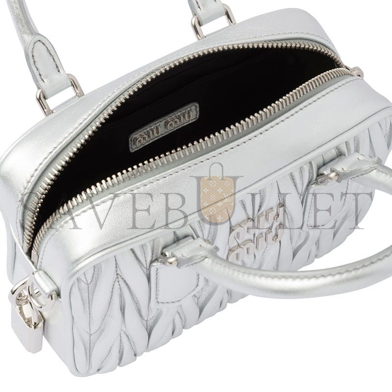 MIU MIU ARCADIE MATELASSÉ NAPPA LEATHER BAG 5BB123 (19*13*6cm)