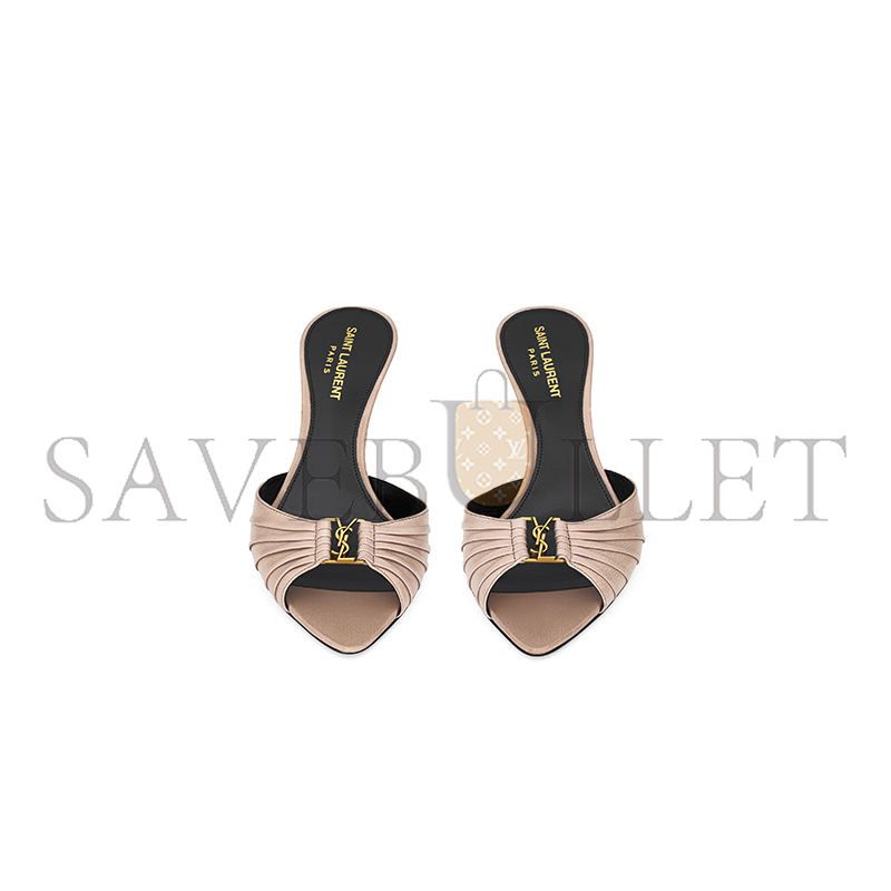 YSL BABYLONE MULES IN SMOOTH LEATHER 86112125V009943