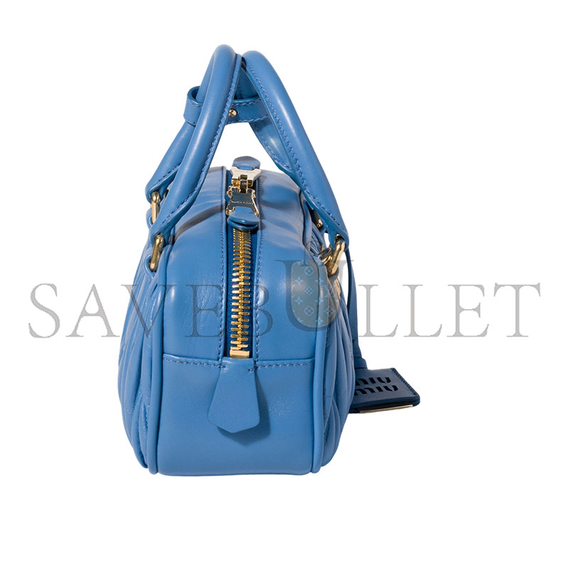 MIU MIU ARCADIE MATELASSÉ NAPPA LEATHER HANDBAG 5BB142 (22*10.5*7.5cm) MIU MIU ARCADIE MATELASSÉ NAPPA LEATHER HANDBAG 5BB142 (22*10.5*7.5cm)