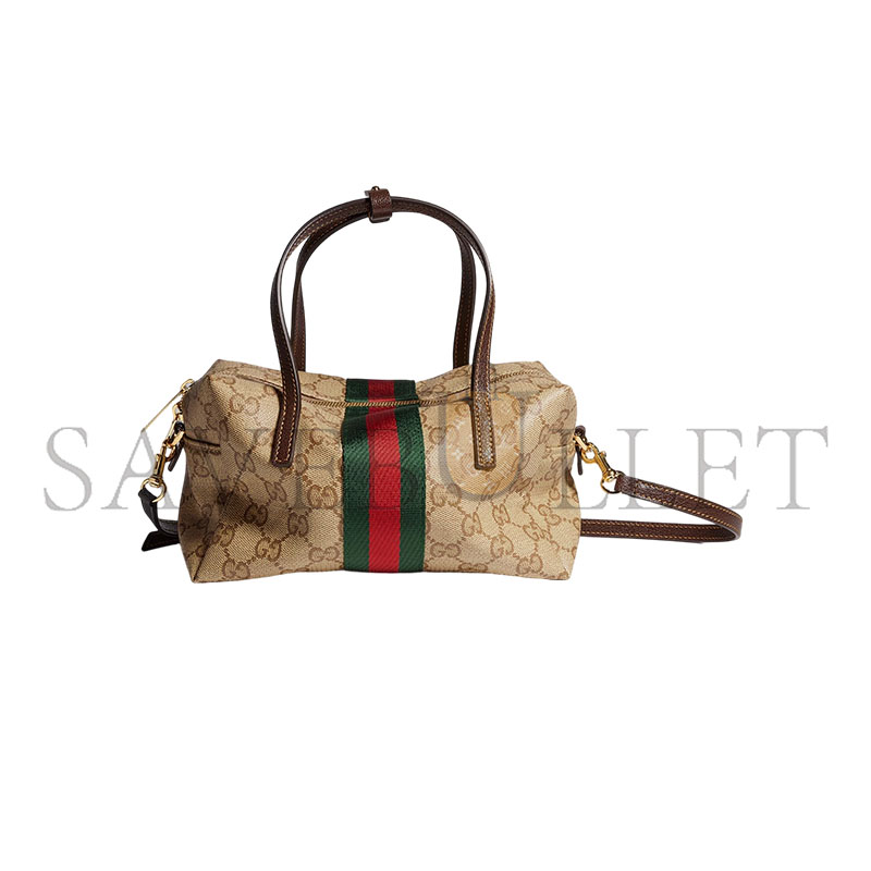 GUCCI MINI BOSTON BAG WITH WEB 876057 (20*12*11cm) GUCCI MINI BOSTON BAG WITH WEB 876057 (20*12*11cm)