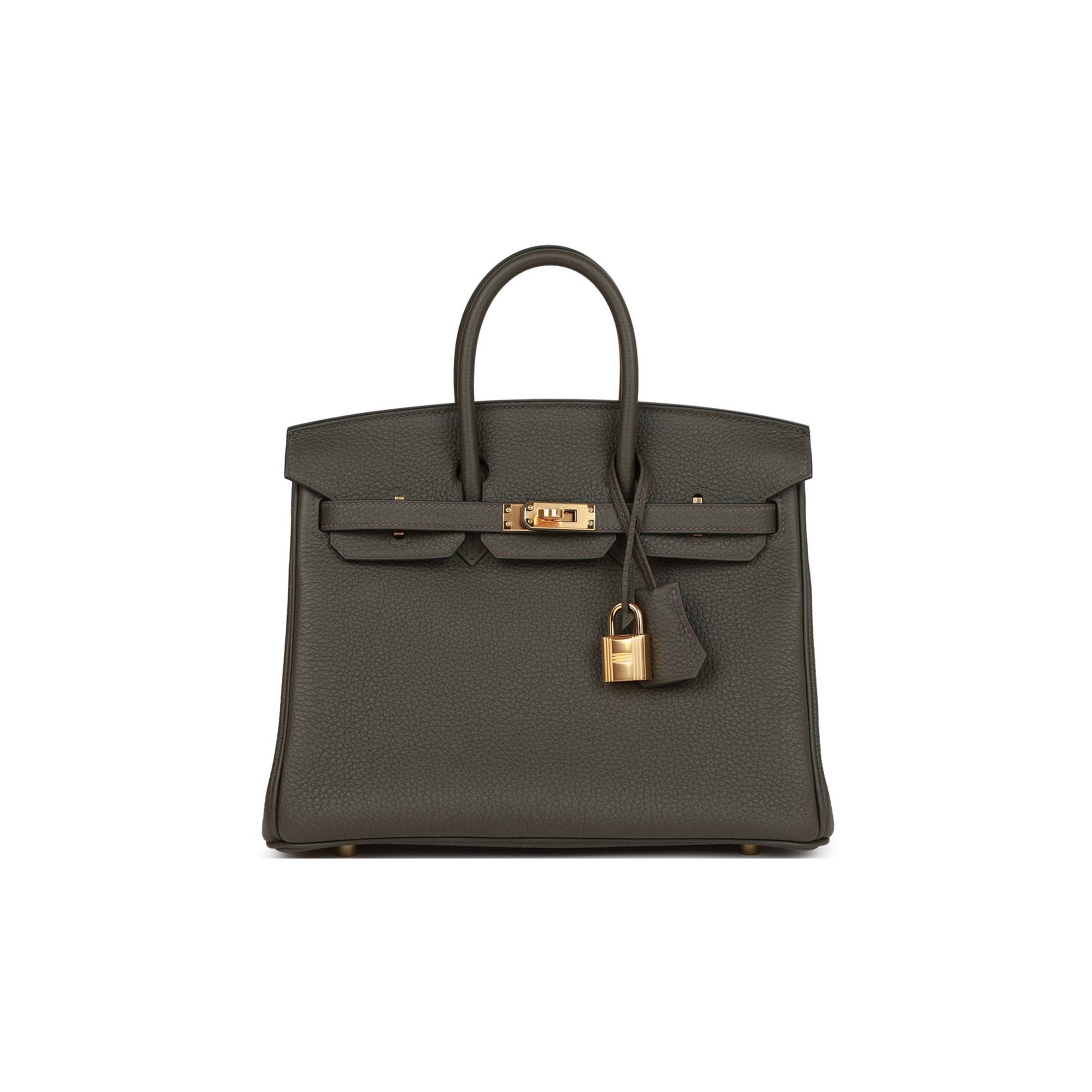 HERMES MASTER BIRKIN 25 VERT DE GRIS TOGO GOLD HARDWARE HANDMADE (25cm) HERMES MASTER BIRKIN 25 VERT DE GRIS TOGO GOLD HARDWARE HANDMADE (25cm)