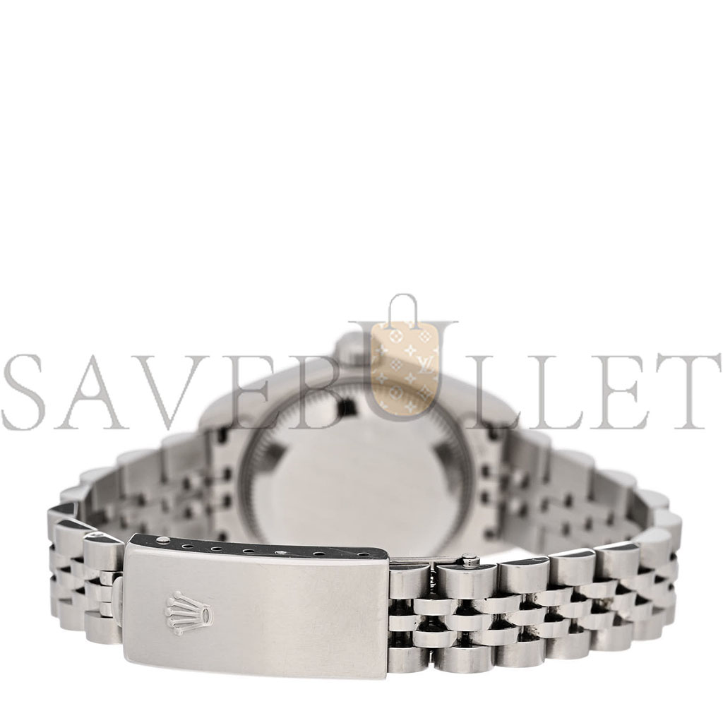 R*L*X STAINLESS STEEL 18K WHITE GOLD DIAMOND MOTHER OF PEARL 26MM OYSTER PERPETUAL DATEJUST WATCH 79174 13029
