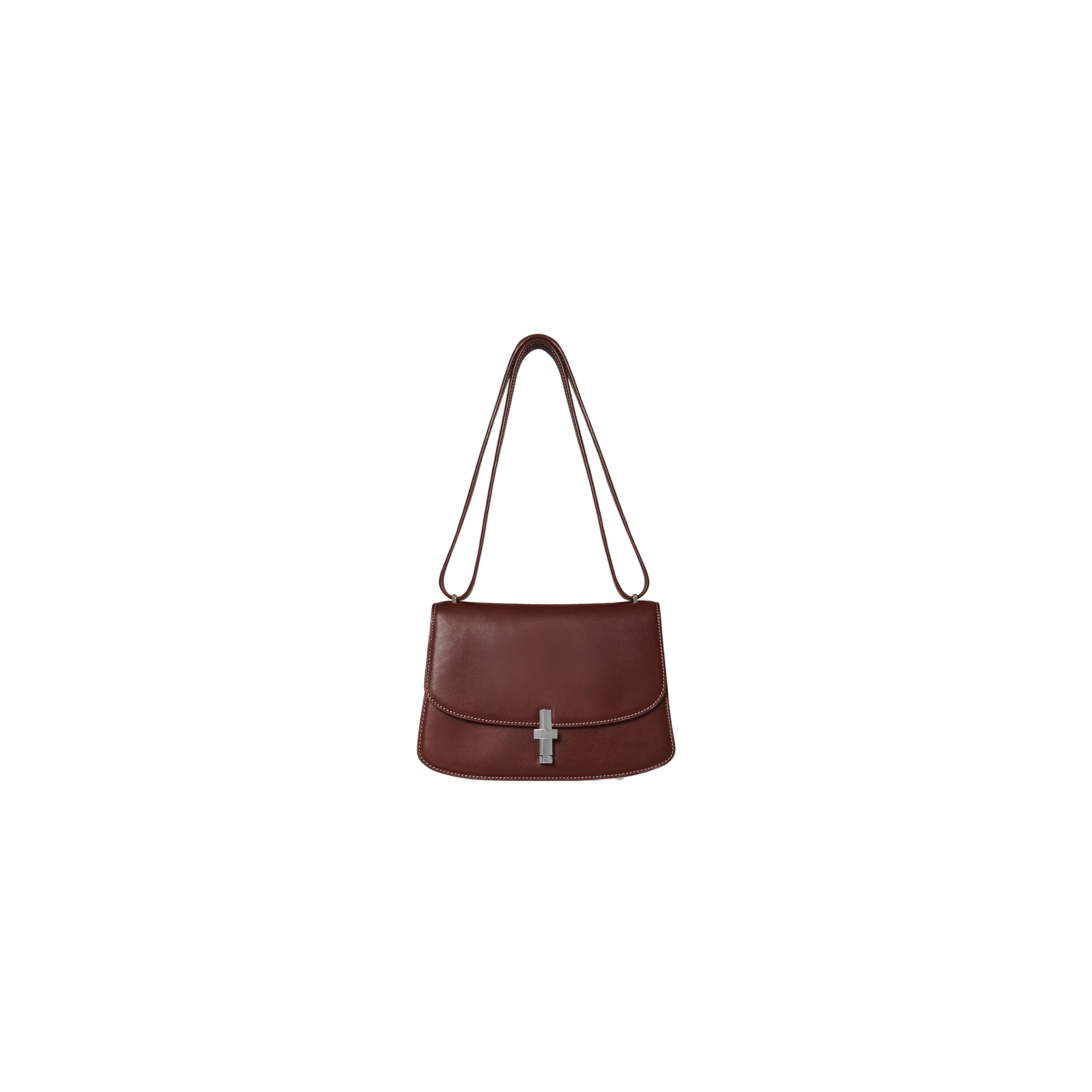 T*E R*W SOFIA 8.75 SHOULDER BAG IN LEATHER CHERRY WOOD W1603L60CHYWD (22*15*9cm)
