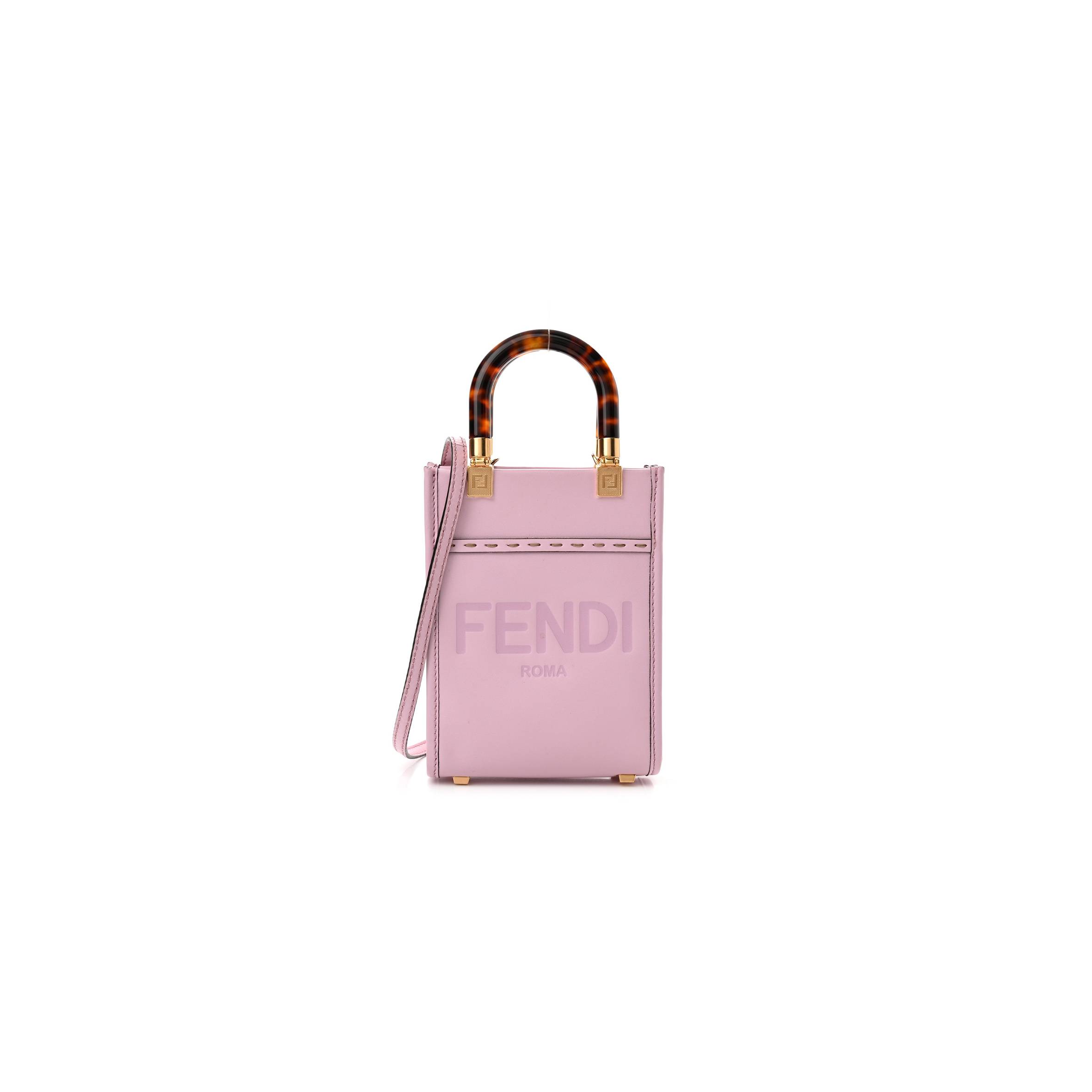 F*N*I VITELLO KING PLEXIGLASS MINI F*N*I SUNSHINE SHOPPER TOTE LAV*ANDA (17*13*5cm)